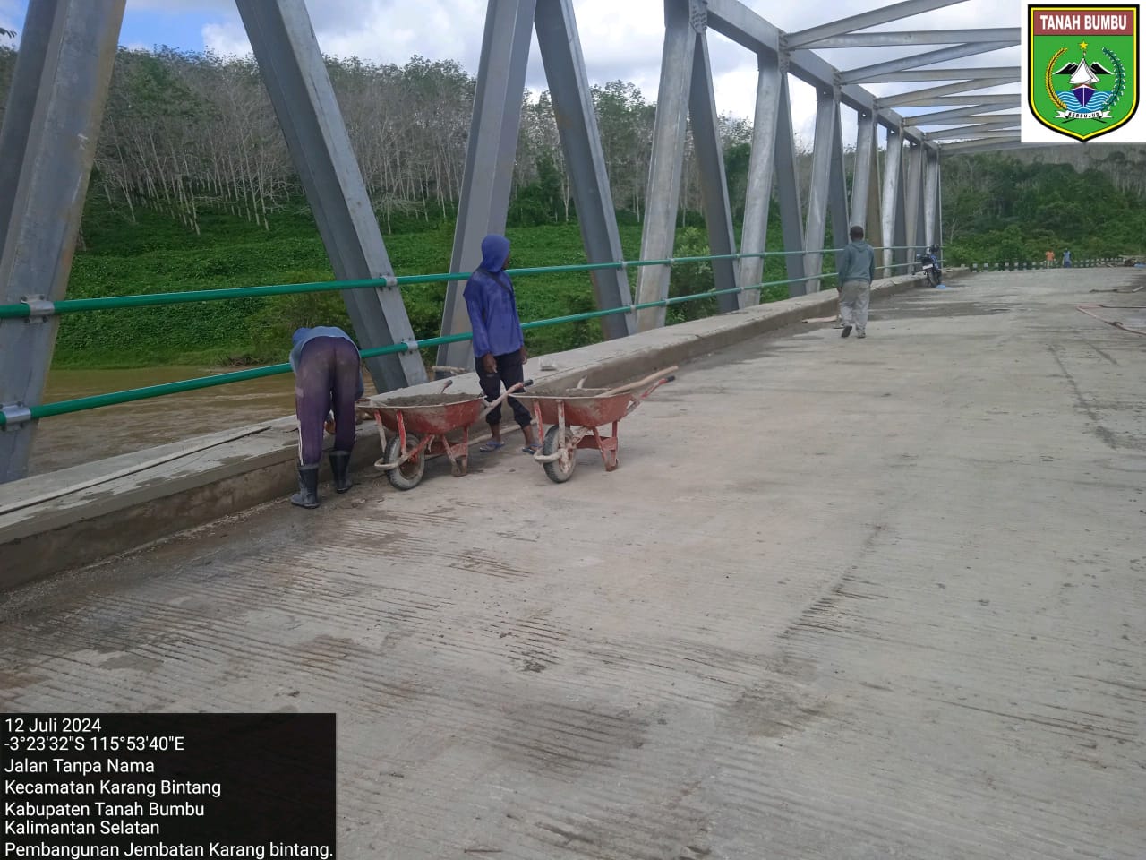 Pembangunan Jembatan Karang Bintang kec. Karang Bintang
